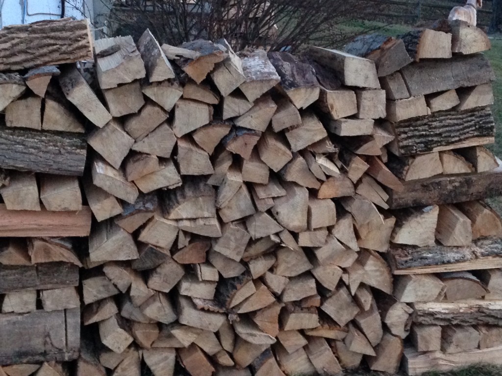 stacking wood clears my head