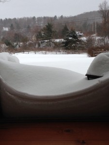 snow drift in Columbia County, NY