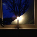 electric candle in the window