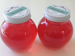 in addition to rhubarb preserve, les collines offers rhubarb jelly